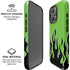 Green Flames iPhone 16 Pro Magsafe Impact Case